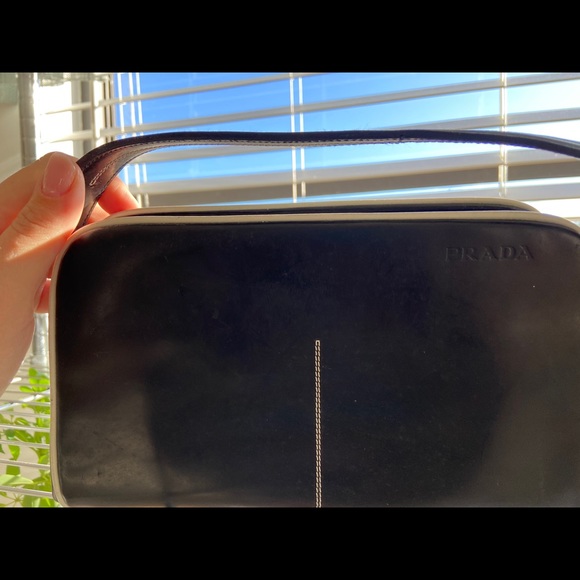 Vintage Prada Black Shoulder Purse - Picture 6 of 15